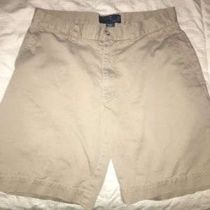 Ralph Lauren Khaki Flat Front Shorts Size 32